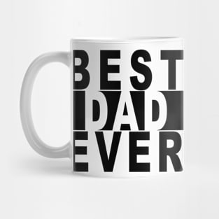 Best Dad Ever Black Knockout Mug
